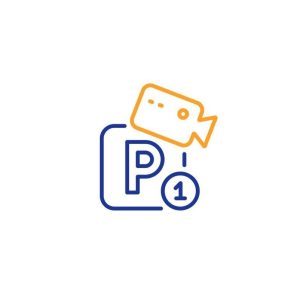 parking-with-video-monitoring-line-icon-car-park-sign
